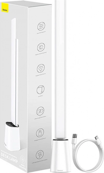 Lampe de bureau LED pliable BASEUS Smart Eye, rechargeable, blanche