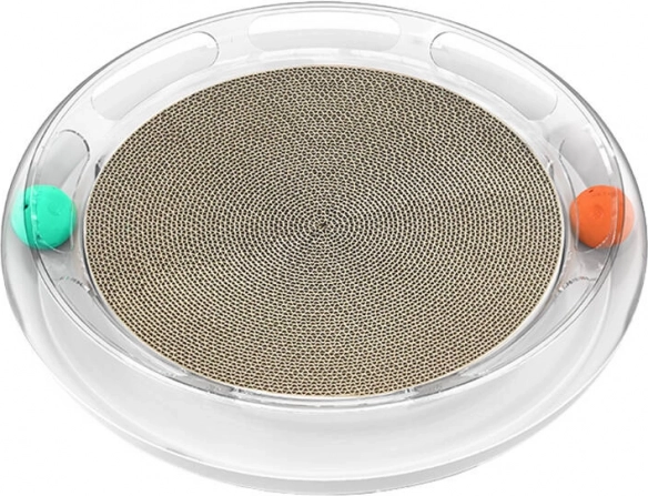 Ronde krabpaal voor katten PETKIT met balletjes en baan