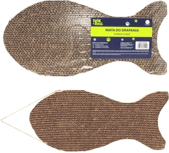 Kratzmatte für Katzen in Fischform