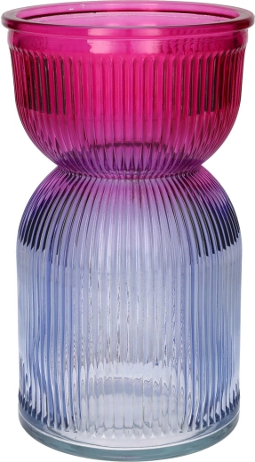 Vase Same Duo rose‑violet 12 × 21 cm