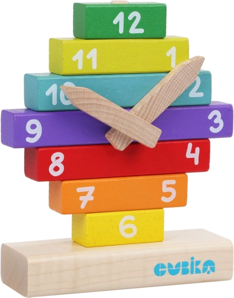 Cubika horloge avec aiguilles magnétiques – puzzle en bois 10 pièces