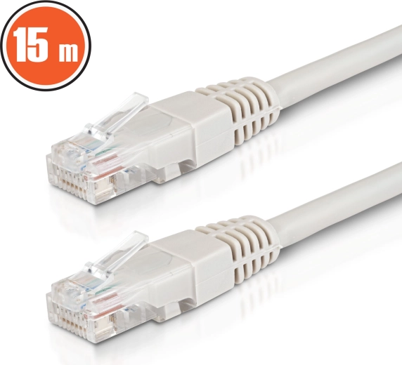 UTP Cat6 CCA-netwerkaansluitkabel 15 m grijs