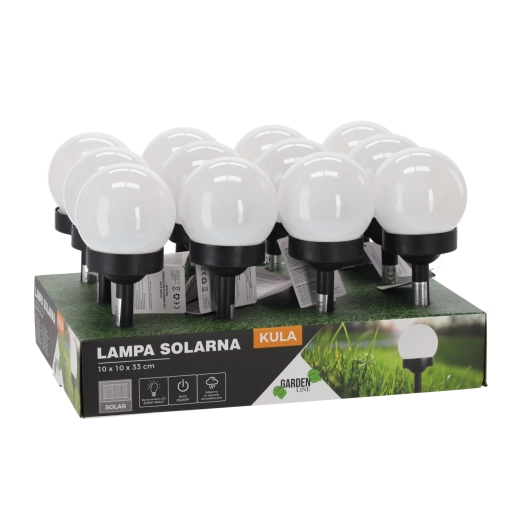 Zonnes tuinlamp bol 10 × 10 × 33 cm