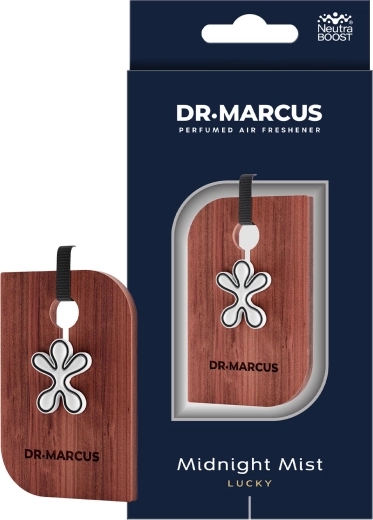 Dr Marcus Premium Wood Lucky Midnight Mist luchtverfrisser voor in de auto