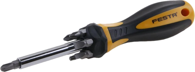 Tournevis avec embouts, set 7 pièces FESTA