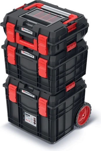 Ensemble de valises modulaires pour outils avec organiseur, noir – Prosperplast