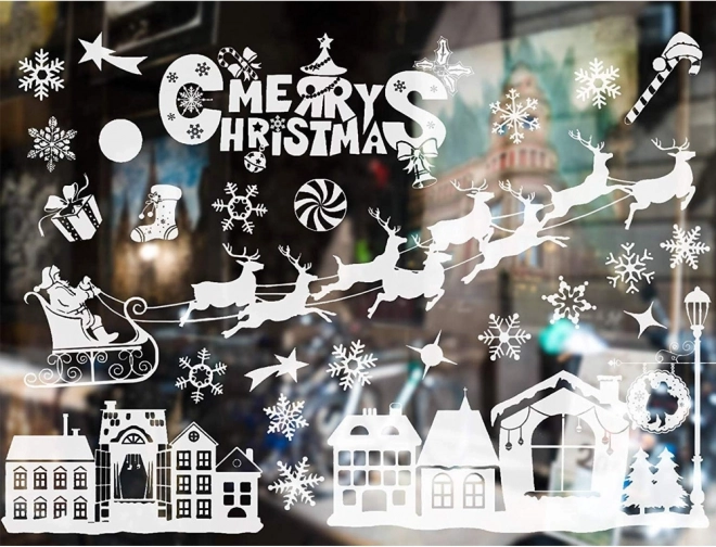 Kerst raamstickers – wintermotieven
