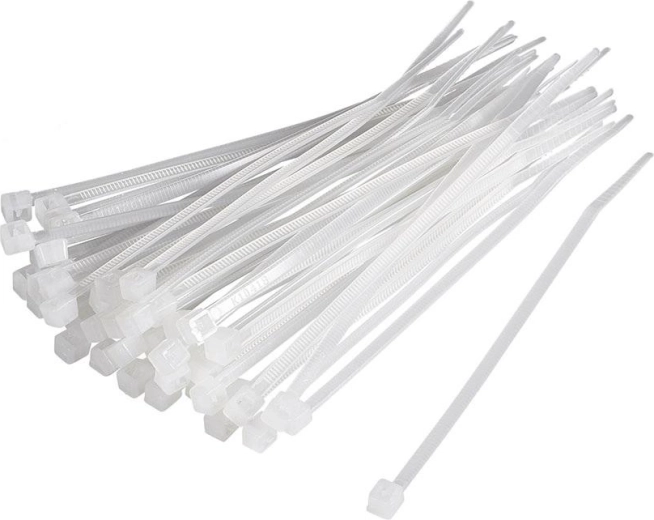 Cable ties 3.6 × 250 mm white – 100 pcs