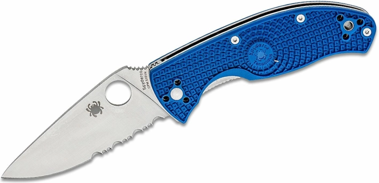 Spyderco Tenacious Lightweight Blue pocket knife 8.6 cm, satin, blue, FRN
