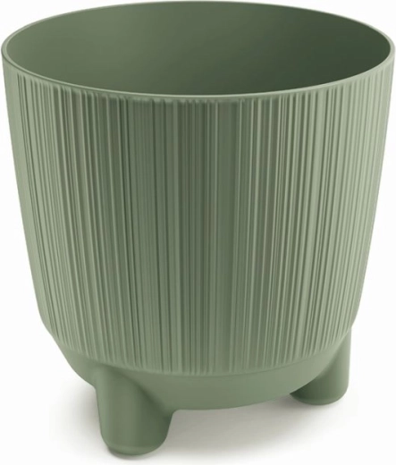 Ryfo planter with legs, 16.8 cm diameter, earthy green