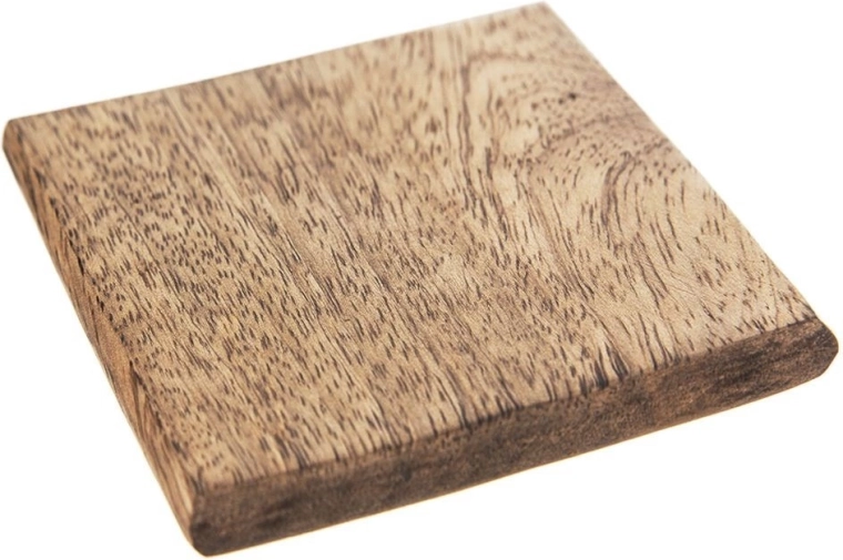 Onderzetter van mangohout 10 × 10 cm