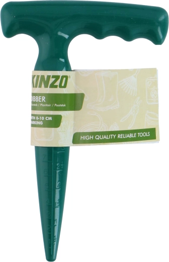 KINZO planting dibber with markings 0–10 cm