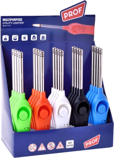 Prof navulbare vlamaansteker met kinderbeveiliging 23,5 cm