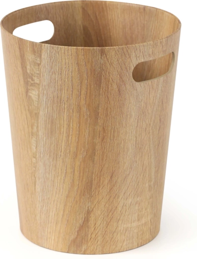Paper and Cardboard Waste Bin, Wood Decor 25 × 25 × 30 cm