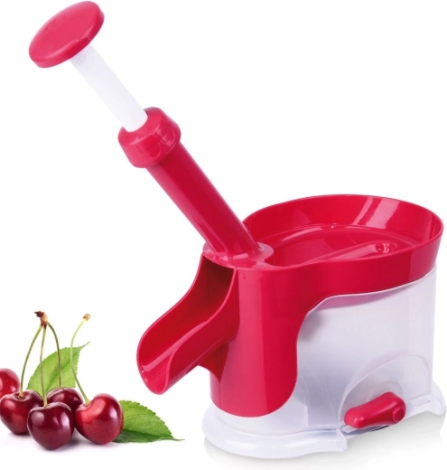 Dénoyauteur pour griottes, cerises et olives avec ventouse 20 × 12 × 27 cm