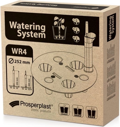 Bewässerungssystem für runde Blumentöpfe 30 cm mit Füllstandsanzeiger