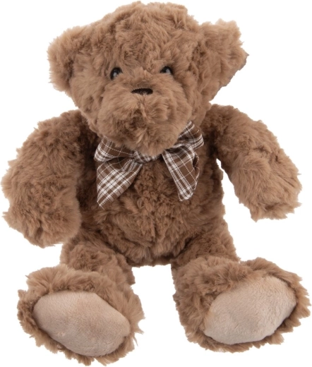 Plüschbär mit Schleife, braun, 20 cm