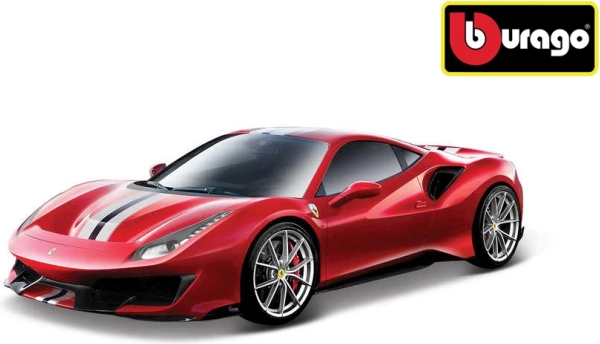 Metalen model Bburago Ferrari 488 Pista 1:24 rood