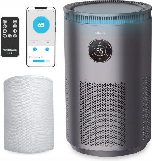 Humidificateur d’air évaporatif WEBBER COMO avec filtre antibactérien