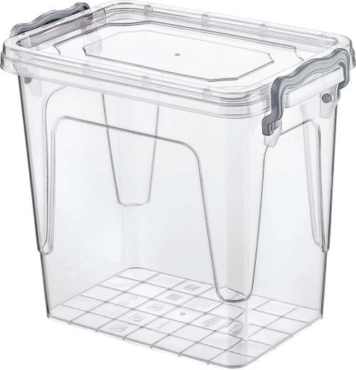 Rechthoekige kunststof voedseldoos 1,45 l met deksel