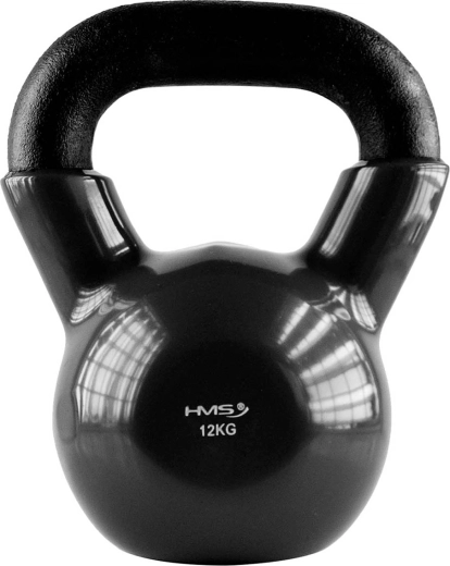 Kettlebell en acier avec revêtement vinyle 12 kg HMS