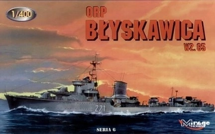 Plastic model ORP Błyskawica wz. 65