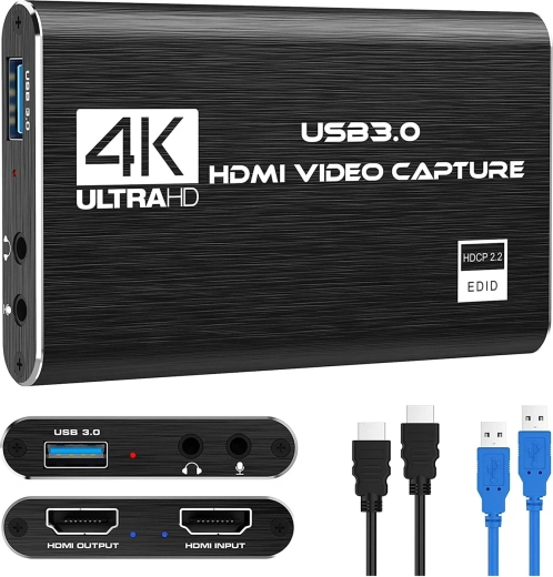 Renew Force USB 3.0 carte HDMI pour l’enregistrement vidéo Full HD 1080p/60 fps avec HDMI loop-out