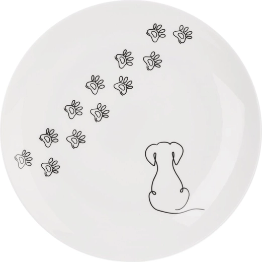 Porseleinen dessertbord Hondje 20,7 cm