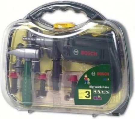 Case with drill and Bosch tools