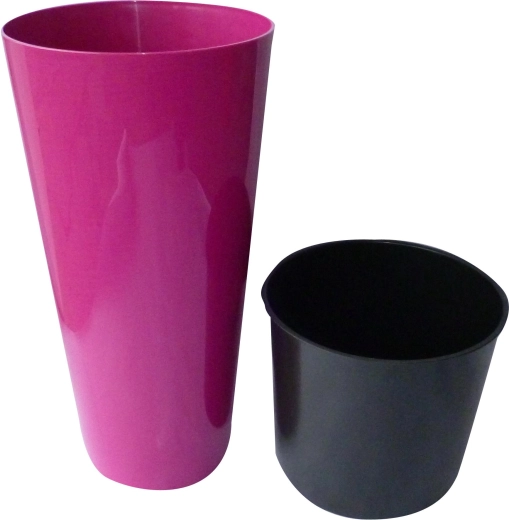 Pot de fleurs TUBUS Slim, fuchsia