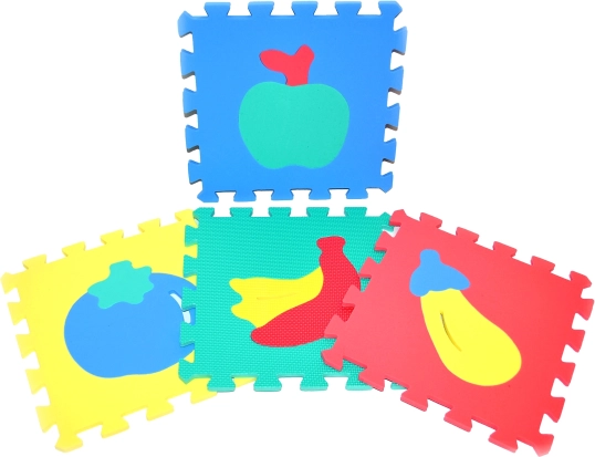 Puzzle en mousse souple FRUITS 30 × 30 cm, 10 pcs