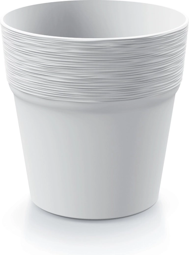 Furu Flower Pot 12 cm white plastic