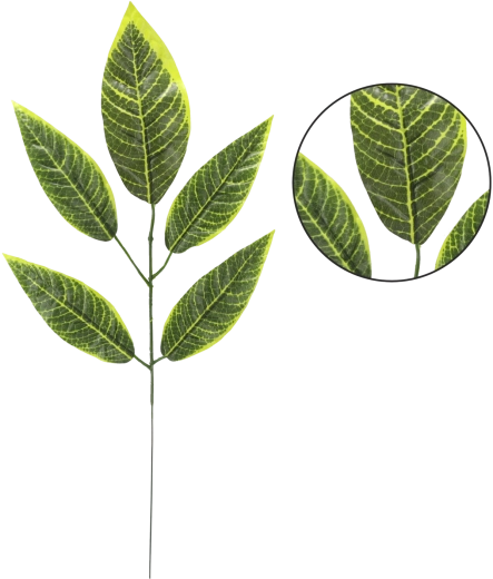 Branche artificielle avec feuilles de manguier 57 × 24 cm