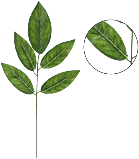 Set van kunstmatige mangotakjes, 59 cm, groen (12 stuks)