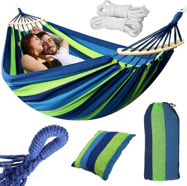 Hamac brésilien double avec coussin