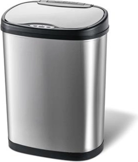 Stainless steel sensor bin for sorted waste 42 l