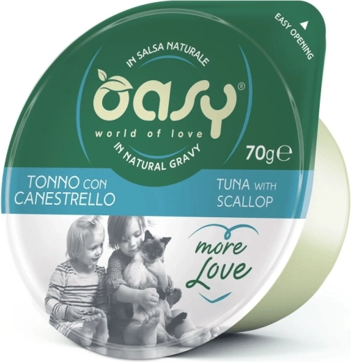 Oasy More Love tuna with mussels cup 70 g