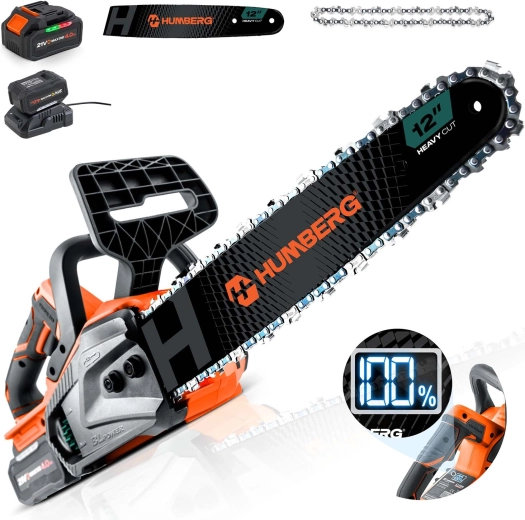Accu-kettingzaag 12" HUMBREG HM-436 borstelloos 4 Ah