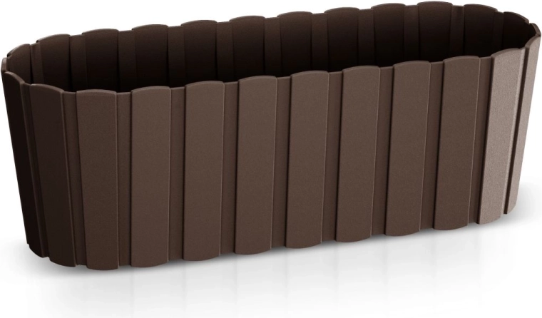 Jardinière en plastique Boardee Case 38,3 cm marron