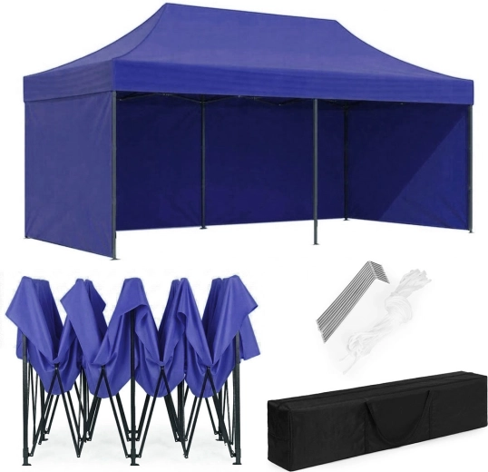 Automatische tuin- en partytent 3×6 m, blauw, MultiGarden