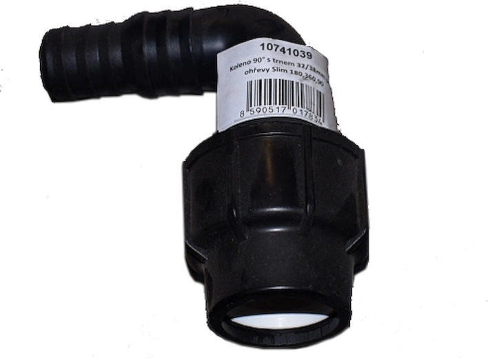 Bocht 90° met slangtule 32/38 mm voor Slim zonneverwarming 90, 180 en 360