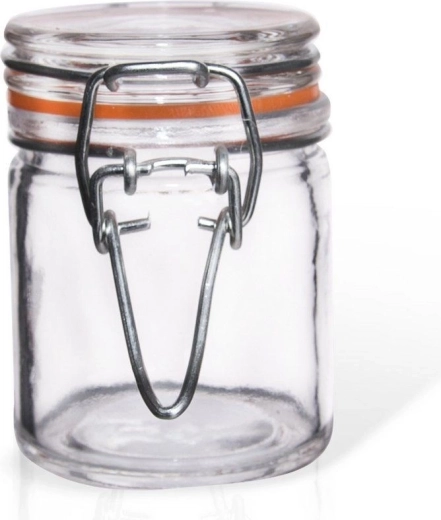 Glass preserving jar with clip 50 ml