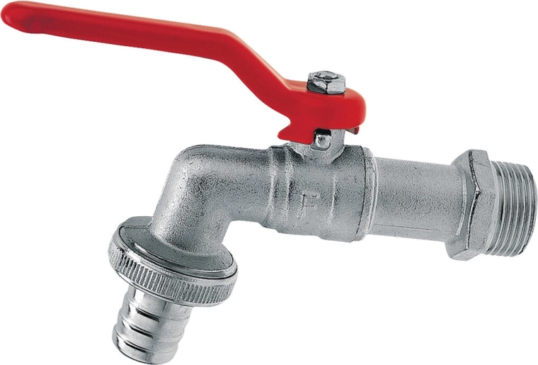 Garden ball valve with lever 3/4" x 1"