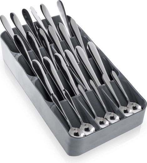 Vilde grey cutlery drawer organizer 39 × 17 cm