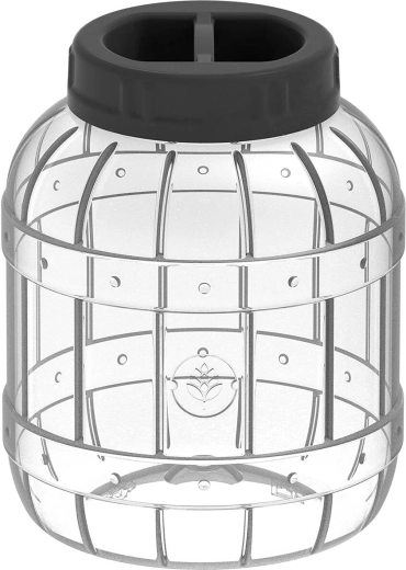 Multifunctional unbreakable 3 L container with black lid