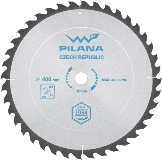 Lame de scie PILANA SK 5255 WZ 400 mm, 40 dents, alésage 30 mm