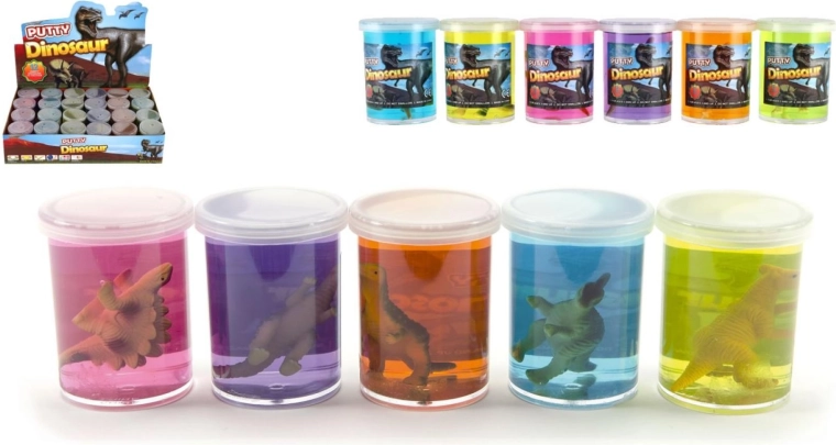 Slijm met dinosaurus 80 g - 1 stuk