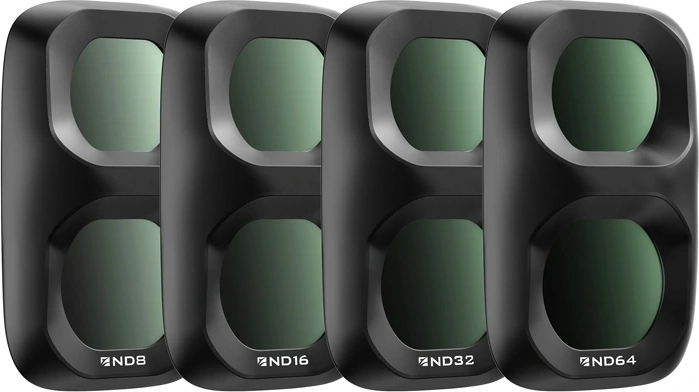 Freewell set dagelijkse ND-filters voor DJI Osmo Pocket 4P (ND8/16/32/64)