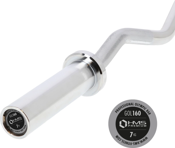 Curved Olympic Bar 120 cm with 50 mm Diameter