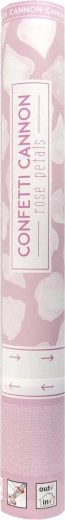 Canon à confettis pétales de rose blancs 40 cm